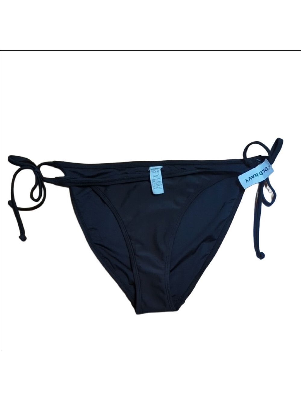 🌞BOGO🌞 NWT Old Navy Black Side Tie String Bikini Bottom Size L